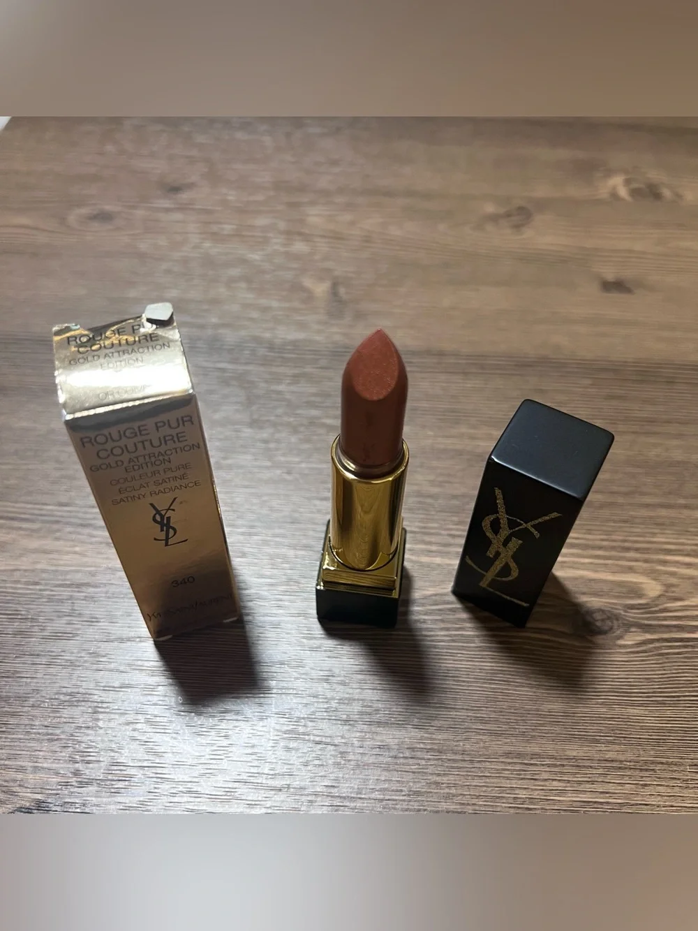 YSL Rouge Pur Couture Gold Attraction Limited Edition Lipstick 340 Or Cuivre